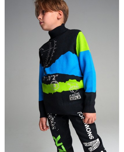 Свитер для мальчика черный,зеленый,синий