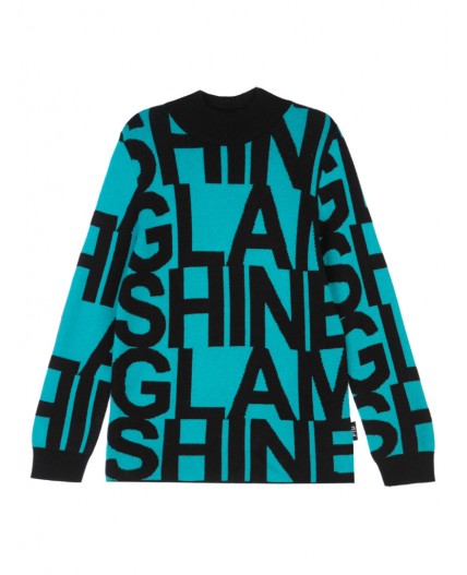 Джемпер для девочки голубой,черный