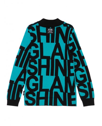 Джемпер для девочки голубой,черный