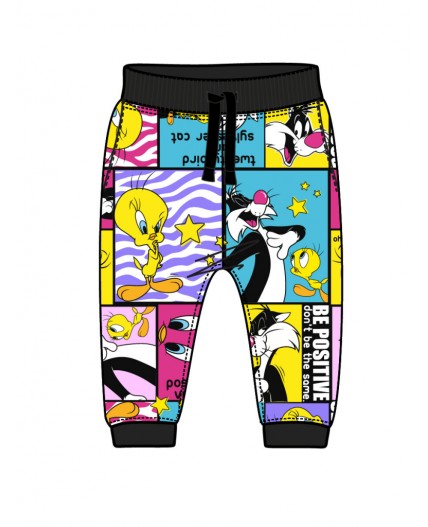 Брюки детские трикотажные для девочек разноцветный