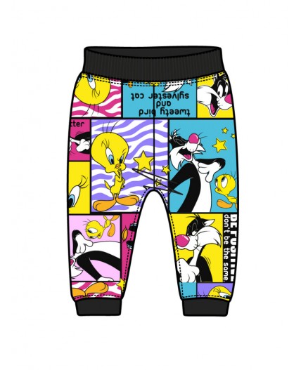 Брюки детские трикотажные для девочек разноцветный