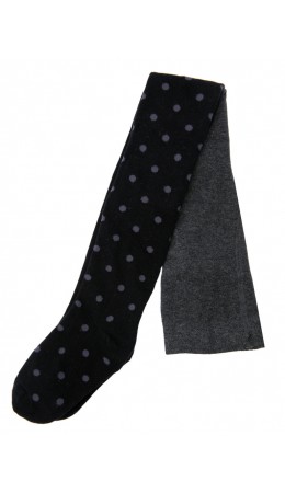 Колготки трикотажные для девочек черный,темно-серый