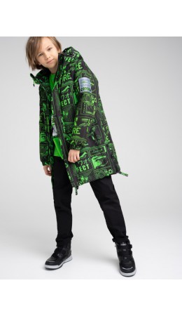 Куртка текстильная с полиуретановым покрытием для мальчиков разноцветный