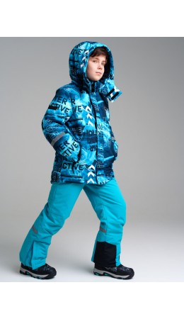 Куртка текстильная с полиуретановым покрытием для мальчиков разноцветный