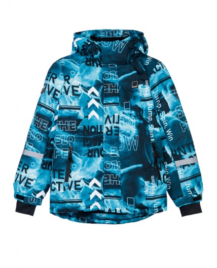 Куртка текстильная с полиуретановым покрытием для мальчиков разноцветный