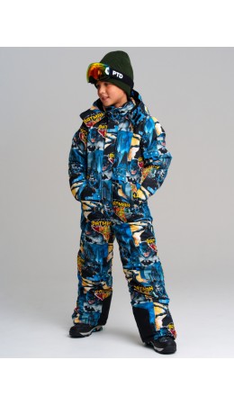 Комбинезон текстильный с полиуретановым покрытием для мальчиков разноцветный