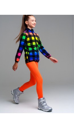 Куртка трикотажная для девочек разноцветный