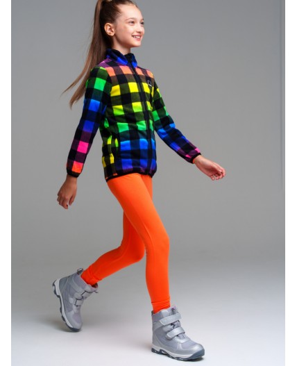 Куртка трикотажная для девочек разноцветный