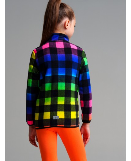 Куртка трикотажная для девочек разноцветный