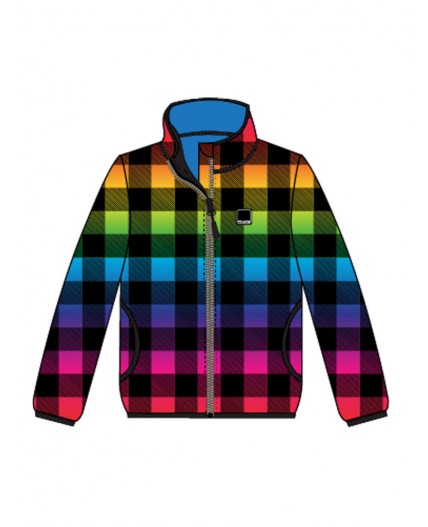 Куртка трикотажная для девочек разноцветный