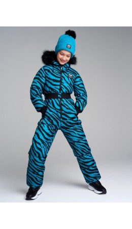 Комбинезон текстильный с полиуретановым покрытием для девочек черный,зеленый