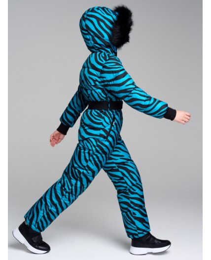 Комбинезон текстильный с полиуретановым покрытием для девочек черный,зеленый