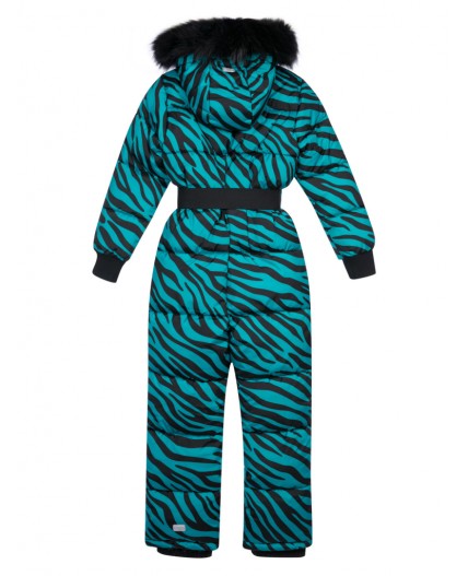 Комбинезон текстильный с полиуретановым покрытием для девочек черный,зеленый