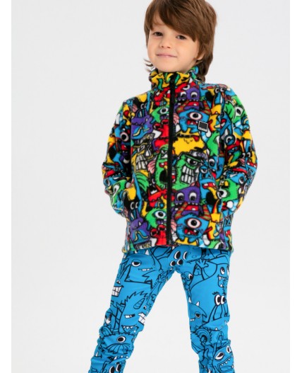 Куртка трикотажная для мальчиков разноцветный