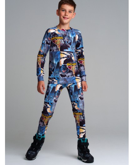 Термокомплект трикотажный для мальчиков: брюки, толстовка для эпизодического использования разноцветный