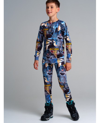 Термокомплект трикотажный для мальчиков: брюки, толстовка для эпизодического использования разноцветный