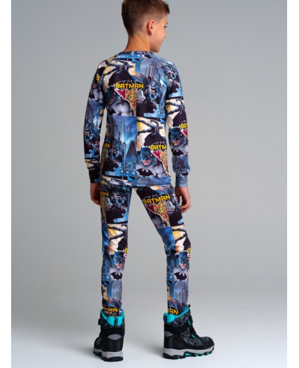 Термокомплект трикотажный для мальчиков: брюки, толстовка для эпизодического использования разноцветный