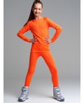 Термокомплект трикотажный для девочек: брюки, толстовка для эпизодического использования оранжевый