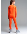 Термокомплект трикотажный для девочек: брюки, толстовка для эпизодического использования оранжевый