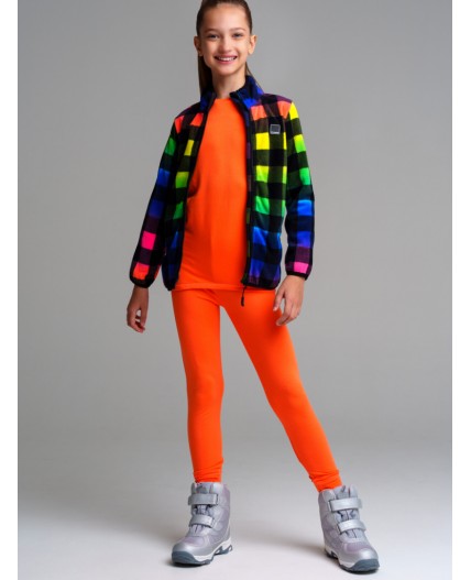 Термокомплект трикотажный для девочек: брюки, толстовка для эпизодического использования оранжевый