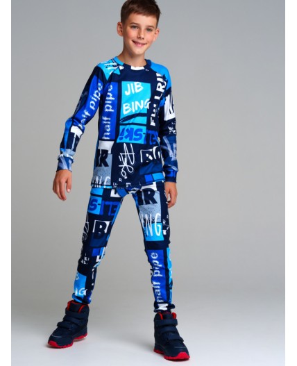 Термокомплект трикотажный для мальчиков: брюки, толстовка для эпизодического использования разноцветный