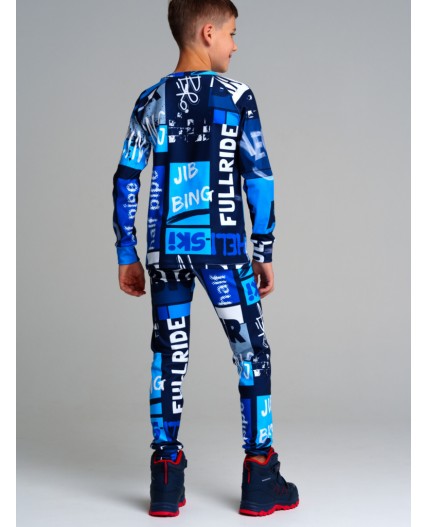 Термокомплект трикотажный для мальчиков: брюки, толстовка для эпизодического использования разноцветный