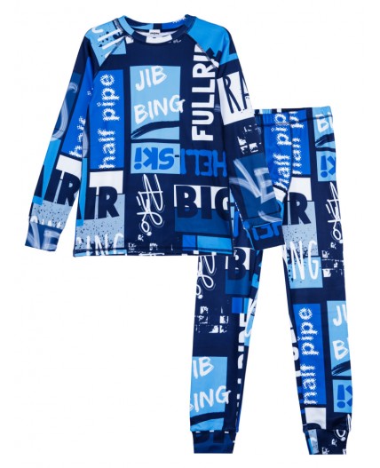 Термокомплект трикотажный для мальчиков: брюки, толстовка для эпизодического использования разноцветный