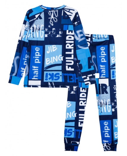 Термокомплект трикотажный для мальчиков: брюки, толстовка для эпизодического использования разноцветный