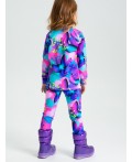 Термокомплект трикотажный для девочек: брюки, толстовка для эпизодического использования разноцветный