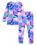 Термокомплект трикотажный для девочек: брюки, толстовка для эпизодического использования разноцветный