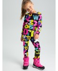 Термокомплект трикотажный для девочек: брюки, толстовка для эпизодического использования разноцветный