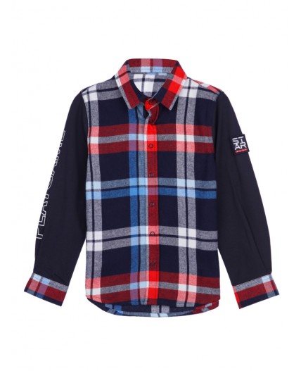 Сорочка текстильная для мальчиков (regular fit) разноцветный