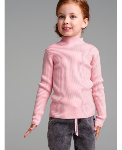 Джемпер трикотажный для девочек светло-розовый