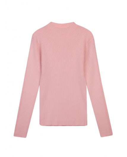 Водолазка трикотажная для девочек светло-розовый