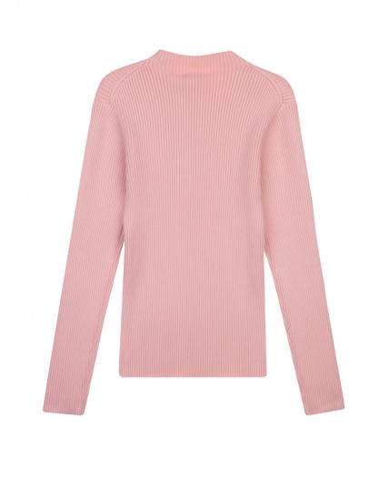 Водолазка трикотажная для девочек светло-розовый