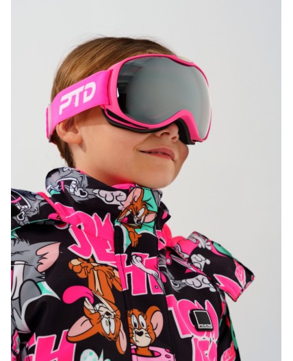 Маска горнолыжная детская розовый