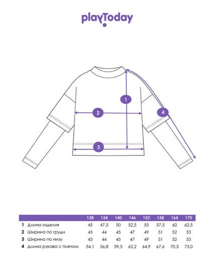 Фуфайка трикотажная для девочек (футболка с длинными рукавами) черный,белый