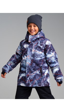 Куртка текстильная с полиуретановым покрытием для мальчиков разноцветный