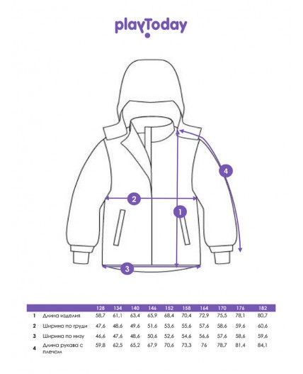Куртка текстильная с полиуретановым покрытием для мальчиков разноцветный
