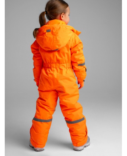 Комбинезон текстильный с полиуретановым покрытием для девочек коралловый