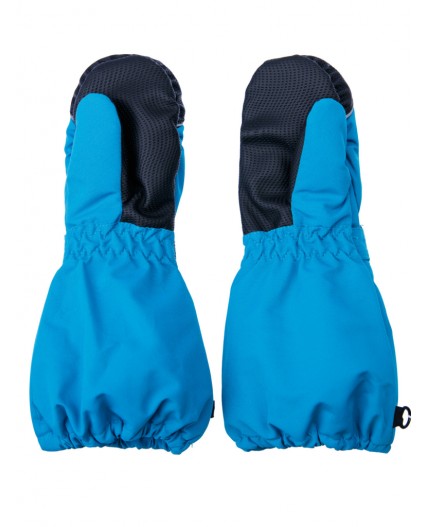 Варежки детские текстильные для мальчиков голубой