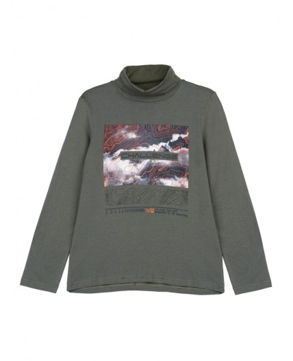 Водолазка трикотажная для мальчиков хаки,разноцветный