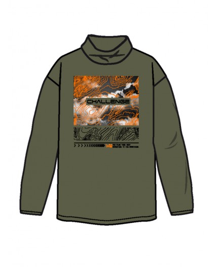 Водолазка трикотажная для мальчиков хаки,разноцветный