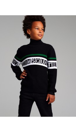 Свитер трикотажный для мальчиков черный,белый,зеленый