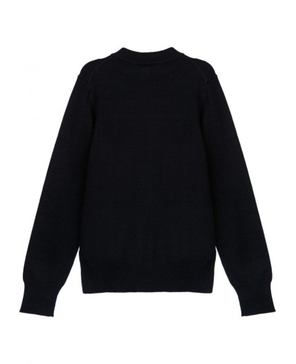 Джемпер трикотажный для девочек черный