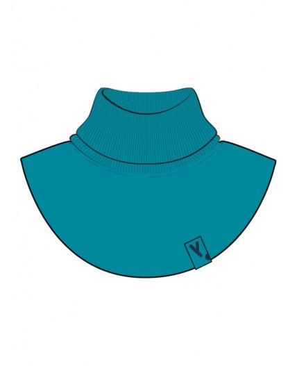 Воротник-манишка трикотажный для мальчиков голубой