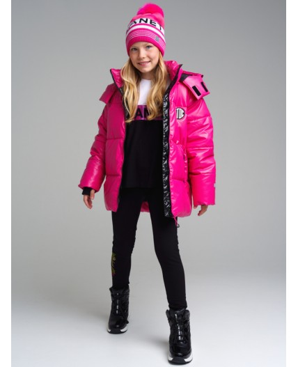 Шапка трикотажная для девочек разноцветный