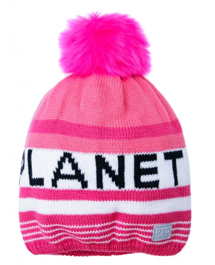 Шапка трикотажная для девочек разноцветный