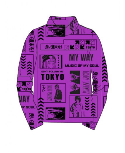 Водолазка трикотажная для девочек фуксия,черный