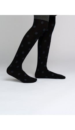 Колготки трикотажные для девочек серый,черный